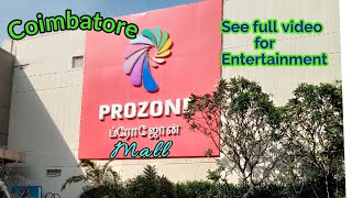 Coimbatore Prozone Mall See full Video for full Entertainment [upl. by Yenitirb]