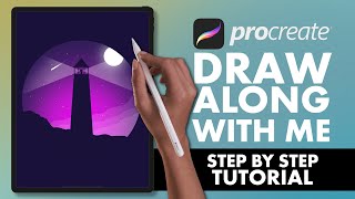 1 Procreate Tutorial  draw along with me for beginners [upl. by Obala]