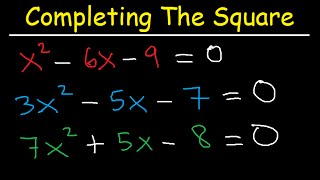 Completing The Square Method and Solving Quadratic Equations  Algebra 2 [upl. by Nnylkcaj512]