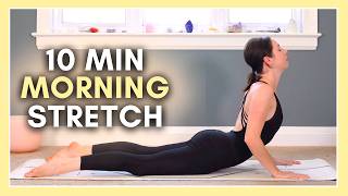 10 min Gentle Morning Yoga for Beginners NO PROPS [upl. by Elana]