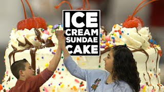 The BEST Ice Cream Sundae Cake by The Cake Boss Kids  Welcome to Cake Ep12 [upl. by Findlay]