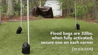 Quick Dam Outdoor Flood Bags as Tent Weights 46sec [upl. by Itirp]