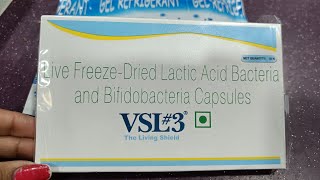 VSL3 capsule lactic acid bacillius amp bifidobacteria capsule usedose wrkside effect हिंदी मे 👍 [upl. by Eremehc]