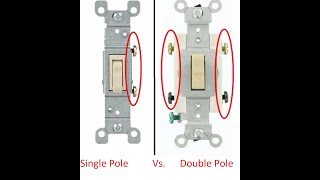 Single Pole vs Double Pole SwitchDouble Pole Switch WiringUnderstand How Double Pole Switch Works [upl. by Bullivant]