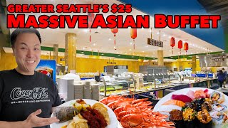 25 Massive Buffet Feast  Greater Seattles Asian Seafood Dim Sum buffet [upl. by Eiderf52]