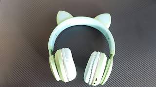 Cat Ears Bluetooth Headset LED031 [upl. by Edylc]