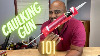 HOW TO USE A CAULKING GUN FOR THE FIRST TIME [upl. by Rossuck794]