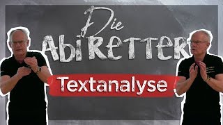 Deutsch Abitur 2018 Textanalyse  Die Abi Retter 4 [upl. by Oribella61]