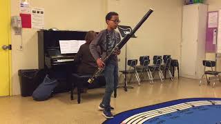 CM Weber Bassoon Concerto in F major op75 performed by 13 yr old bassoonist Kevin Zephyrin [upl. by Edwyna146]