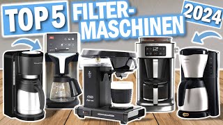 Top 5 FILTER KAFFEEMASCHINEN 2024  Die Besten Filterkaffeemaschinen für Zuhause [upl. by Arvy52]