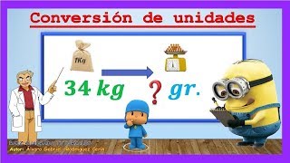 Convertir Kilogramos a Gramos Kg a g y gr a Kg  Mejor explicación y ejemplos [upl. by Lehcor950]