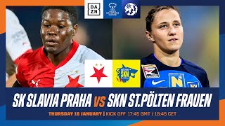 Slavia Praha  St Pölten  UEFA Women’s Champions League Spieltag 4 Ganzes Spiel [upl. by Tavi]