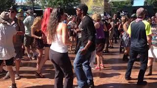 Zydeco dancing Erin Brandt amp Jockque Randell Portland Blues Fest 2016 [upl. by Levenson]