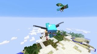 WIGETTA EXTREMO 2  VUELO INFINITO Y VICENTE 28  MINECRAFT 17w06a [upl. by Yssak]