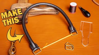 How To Make Rolled Leather Handles  Make Along [upl. by Ajat]