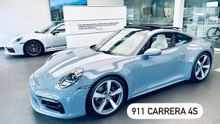 NEW Arctic Grey Porsche 911 Carrera 4S  Walk Around [upl. by Cramer]