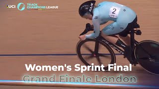 Womens Sprint Final  Ellesse Andrews Wins  Grand Finale London  UCI Track Champions League [upl. by Silirama]