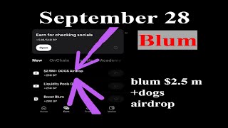 blum 25 m dogs airdrop [upl. by Eyahc]