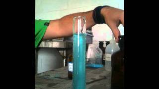 2 The test for a Copper II ion using Aqueous Ammonia [upl. by Jarlen]