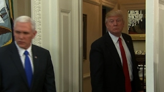 Trump Leaves Oval Office Before Bill Signing [upl. by Aharon]