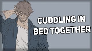 Cuddling in bed together No Talking Kisses Breathing Bed Sounds ASMR Boyfriend [upl. by Hanimay633]