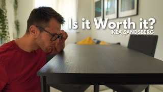 IKEA SANDSBERG TABLE review  After 6 Months [upl. by Enuahs]