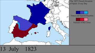 The 1823 French Invasion of Spain Every Day [upl. by Nibur]