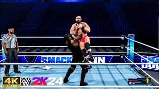 Robert Roode vs Sani  WWE 2K24 Undisputed  PS5 Gameplay Walkthrough [upl. by Navnod]