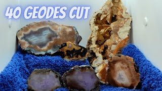 GEODES  A look Inside  Cutting Rocks 12 [upl. by Ernest10]