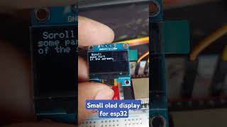 096 I2C 128X64 OLED display for esp32 esp32 iot oleddisplay [upl. by Nanreik]