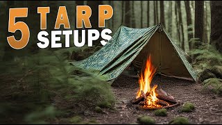 Tarp Setups für jedes Wetter  Shelter Aufbau Varianten für Bushcraft u Survival  Anfänger Guide [upl. by Pedersen221]