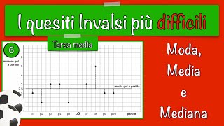 I quesiti invalsi più difficili 6  prova invalsi 20152016  Moda media e mediana  matematica [upl. by Spillar624]