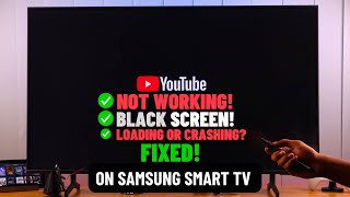 Fix YouTube Not Working on Samsung Smart TV Black Screen [upl. by Sirtaeb324]