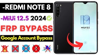 Unlock REDMI NOTE 8 FRP Bypass 2024 Without PC Redmi Note 8 Frp Google Account Apps Not Working [upl. by Nedarb]