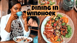 Restaurants in Windhoek  Dining in Namibia Namibian Youtuber [upl. by Ruzich]