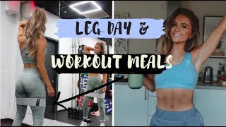 Pre amp post workout meals  NO SQUAT LEG WORKOUT [upl. by Accissej150]