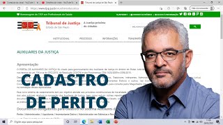 CADASTRO DE PERITO NO TRIBUNAL DE JUSTIÇA  Ensinando Passo a Passo [upl. by Irneh]