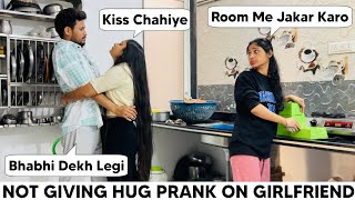 Not Giving Hug Prank For 24 Hours In Front Of Family 😜  Prank Gone Romantic 😍  Prank On Girlfriend [upl. by Fleurette]