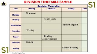 how to make a Revision Timetable  easy simple  effective [upl. by Aitnahc]