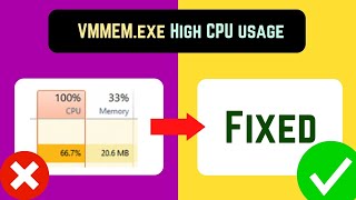 VMMEM exe High CPU Memory Usage Fixed English [upl. by Laemsi]