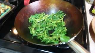 Tofu amp Watercress  Easy Chinese Stir Fry Recipe [upl. by Gnort729]