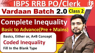 Coded Inequality Reasoning Tricks Vardaan20 By Anshul Sir  Basic Either Or IBPS RRB POClerk 2023 [upl. by Osi]