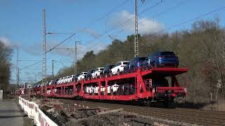 Bahnstrecke Bremen nach Bremerhaven  Bahnverkehr in Lunestedt vom 25 Februar 2023 von 9 bis 14 Uhr [upl. by Geoffry]