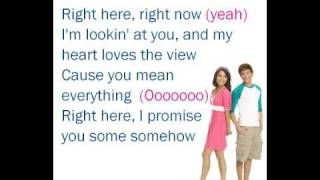 Right Here Right Now  lyrics HMS3ZACampVANESSA [upl. by Dirgni]