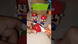 Mario Cutting Strawberry 🍓🌈🌈 shortsfeed mariobros shorts [upl. by Ainollopa]