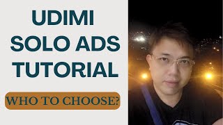 Udimi Solo Ads Tutorial  How To Use Data amp Choose The Right Vendor [upl. by Doretta]