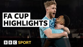 Doyle strike earns 10man Wolves draw at Brentford  FA Cup highlights  BBC Sport [upl. by Etnahsal]