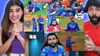 KOHLI STOPPING CROWD FROM BOOING 😳 ROHIT SHARMA FUNNY STUMP MIC 😂😂 MI VS RCB 2024 HIGHLIGHTS [upl. by Motch]