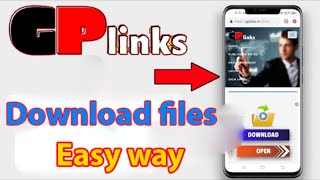 How to Download Files from GP Links  Easy way [upl. by Eahsel]