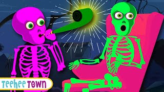 Haunted Skeletons Party Halloween Song  Spooky Scary Skeleton Songs  Teehee Town [upl. by Nyrret]